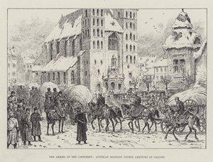 The Armies of the Continent, Austrian Military Stores arriving at Cracow by Johann Nepomuk Schonberg